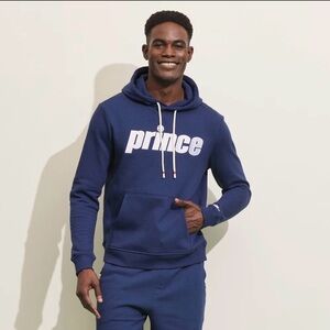 Prince Men’s Pickleball‎ Hoodie Pullover Sweatshirt Navy Blue Size Large NEW
